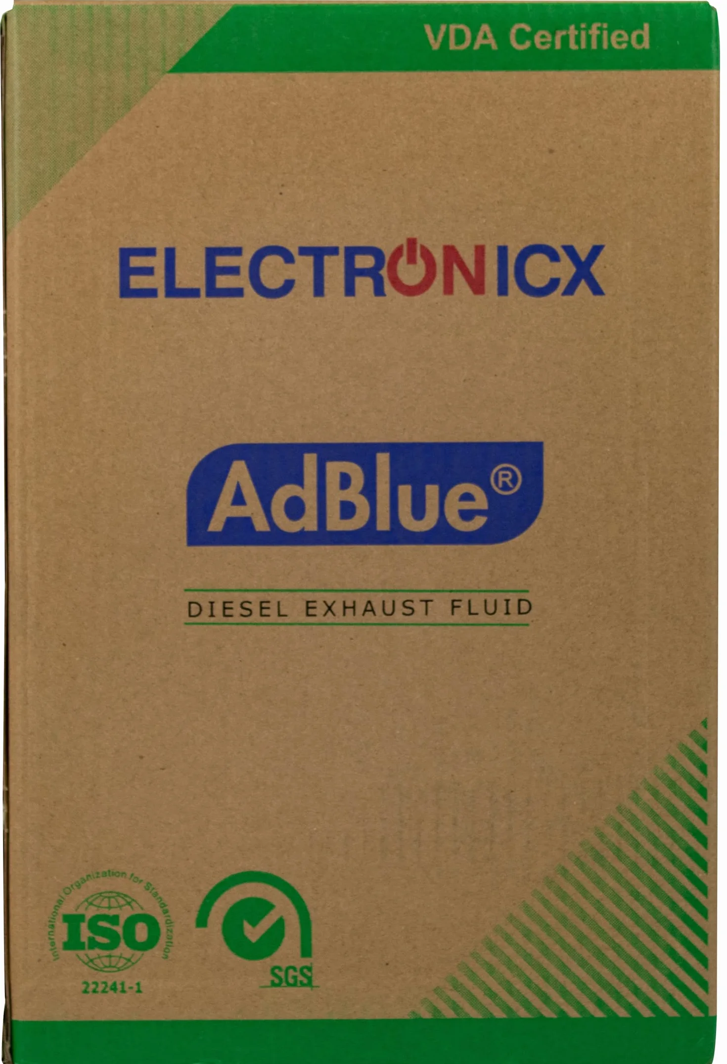 Electronicx AdBlue 10 L – 1×10 litrów roztworu mocznika do pojazdów z silnikiem Diesla – ISO 22241/1 & DIN 70070 – licencja VDA – technologia SCR – redukcja emisji – gotowy do użycia