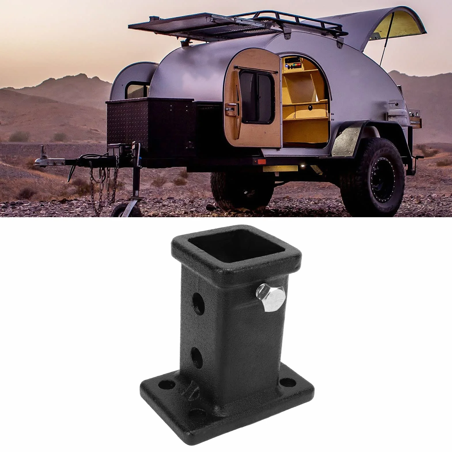 Ausla Uniwersalny adapter do haka holowniczego, stalowego bolca, samochodu, vana, ciężarówki, RV, TOW_HITCH, haka holowniczego