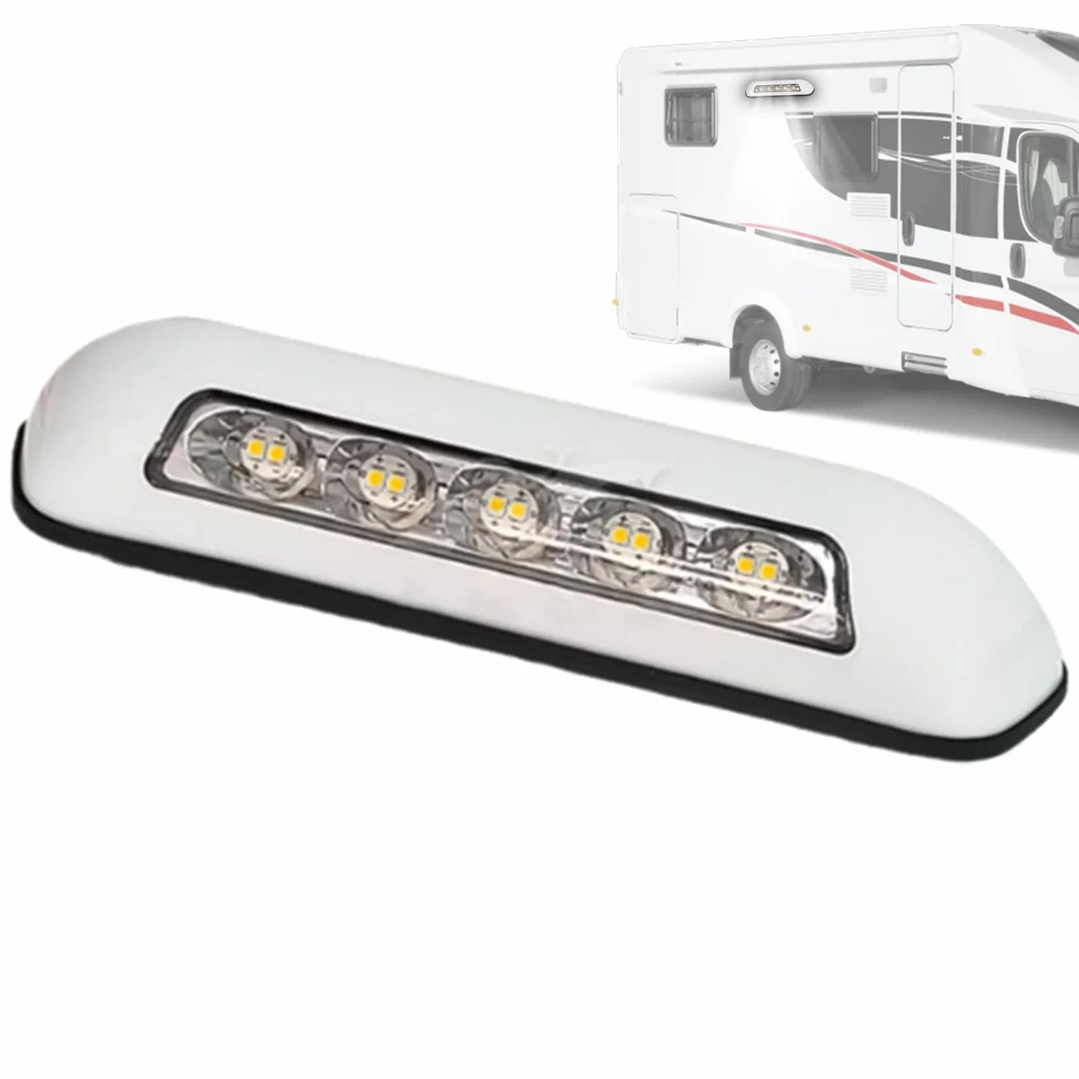 RV Awning Lights, wodoodporne reflektory do kamperów, akcesoriów tarasowych światło krokowe, oświetlenie zewnętrzne LED, trwałe oświetlenie zastępcze do podróży, biwakowania i przygód na świeżym