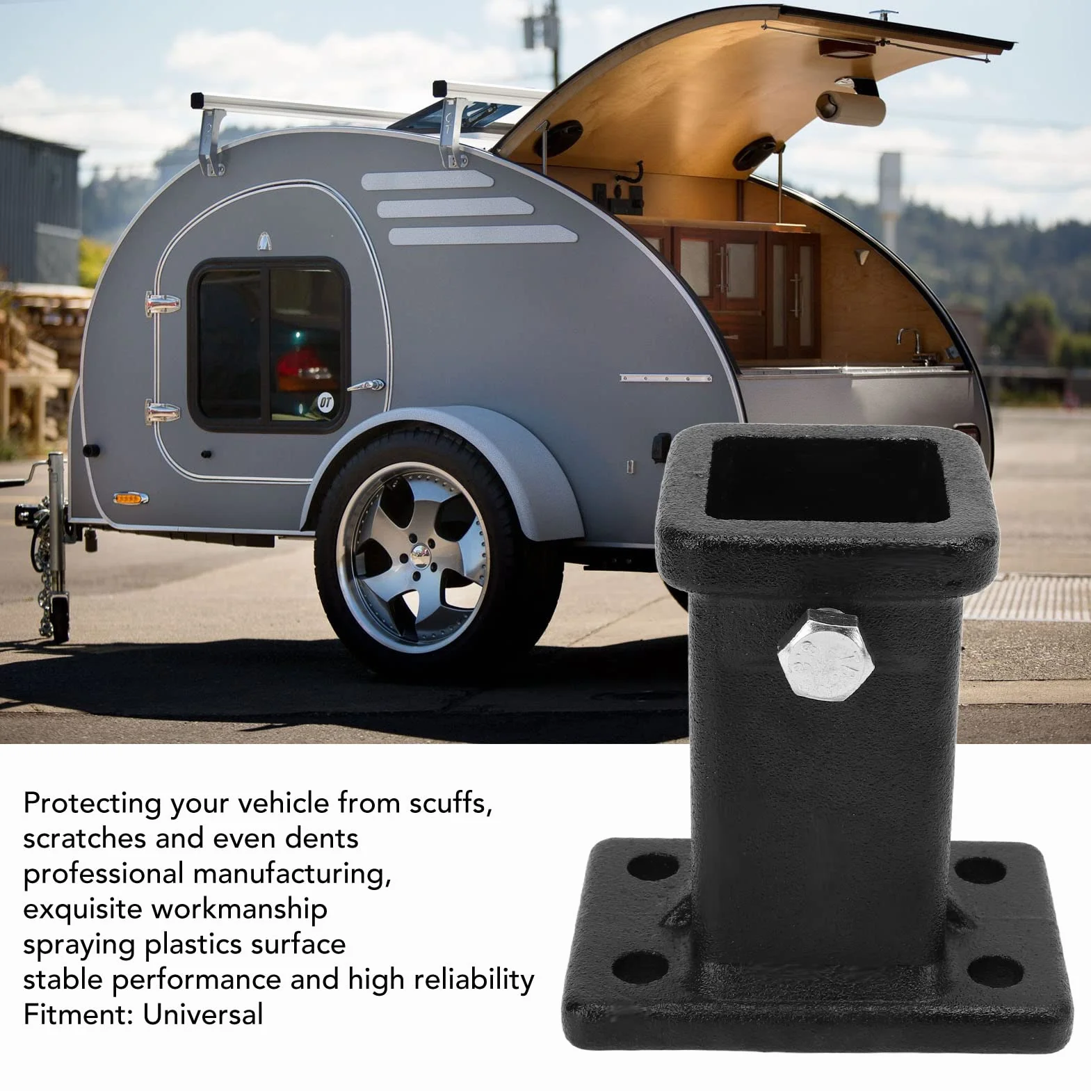 Ausla Uniwersalny adapter do haka holowniczego, stalowego bolca, samochodu, vana, ciężarówki, RV, TOW_HITCH, haka holowniczego
