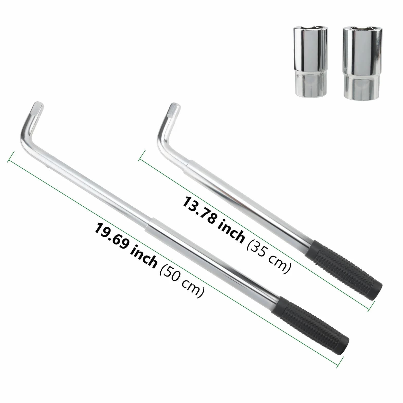 Zestaw kluczy do kó?, teleskopowy klucz do kó?, wysuwany klucz do nakr?tek kó?, z 2 standardowymi gniazdami 17/19 mm 21/23 mm z torb? do przechowywania do wymiany opon