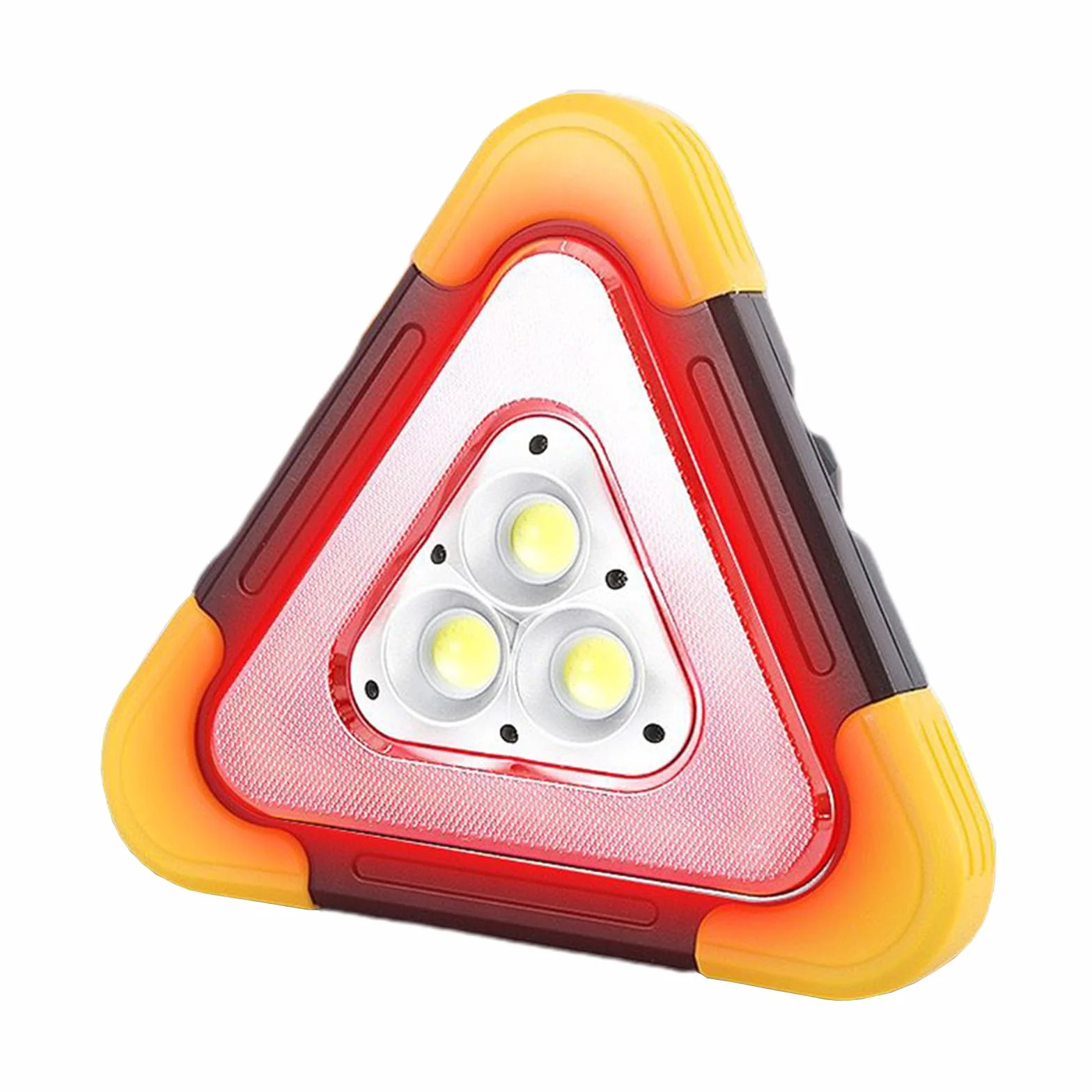 Trójkąt ostrzegawczy LED, trójkąt ostrzegawczy, 4 tryby pracy, 30 W, czerwony, trójkąt LED - wodoszczelny, odporny na uderzenia i przenośny, do awaryjnych napraw samochodów, pomoc w naprawach