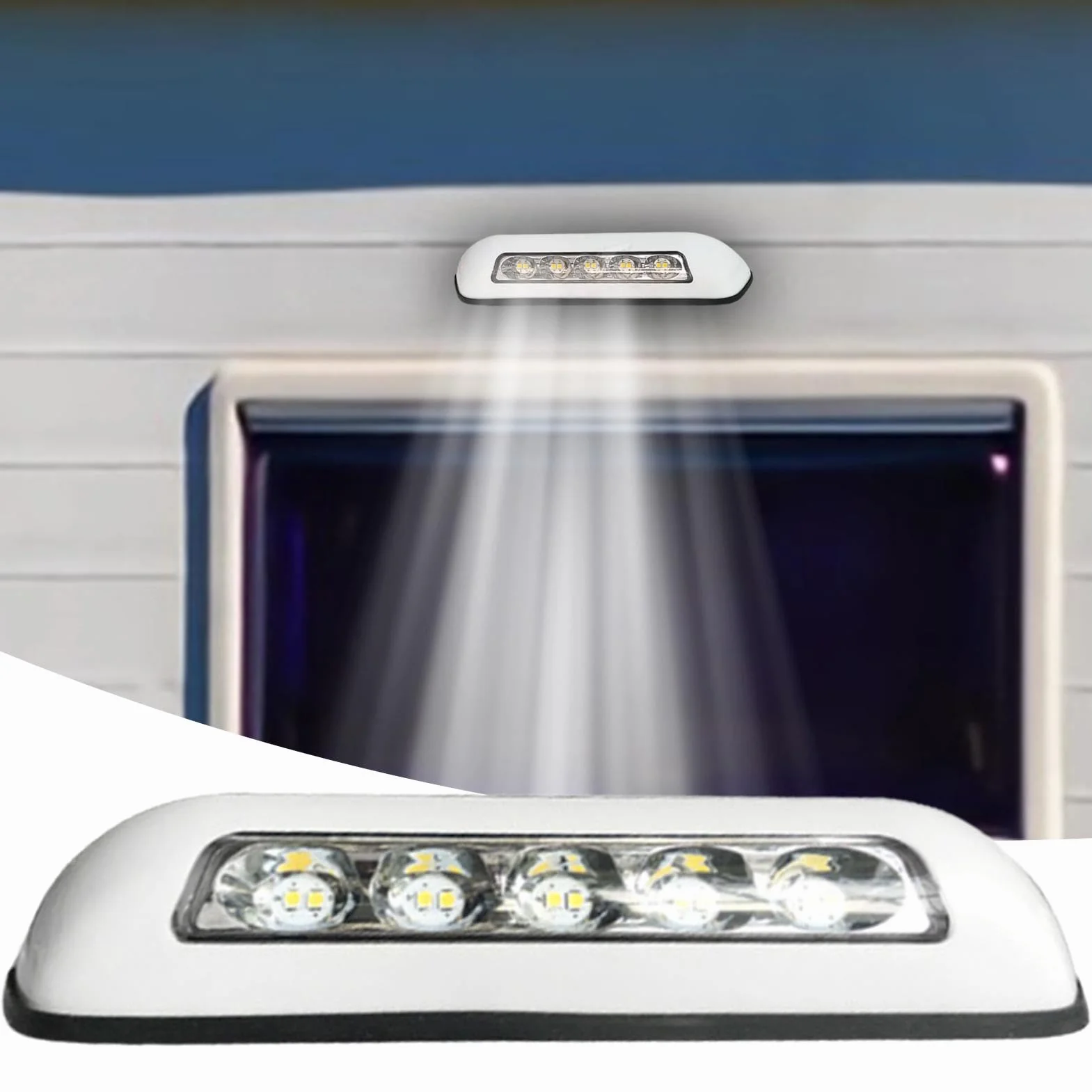 RV Awning Lights, wodoodporne reflektory do kamperów, akcesoriów tarasowych światło krokowe, oświetlenie zewnętrzne LED, trwałe oświetlenie zastępcze do podróży, biwakowania i przygód na świeżym