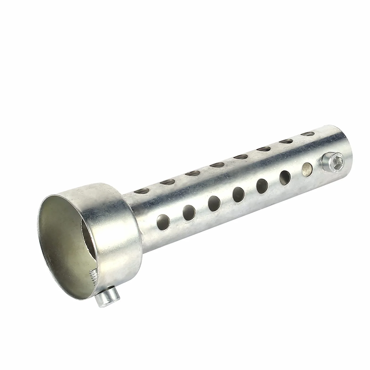 Tłumik Motocyklowy Wkładka 6mm Gwint 135mm Długość Wydechowy Srebrny 42mm