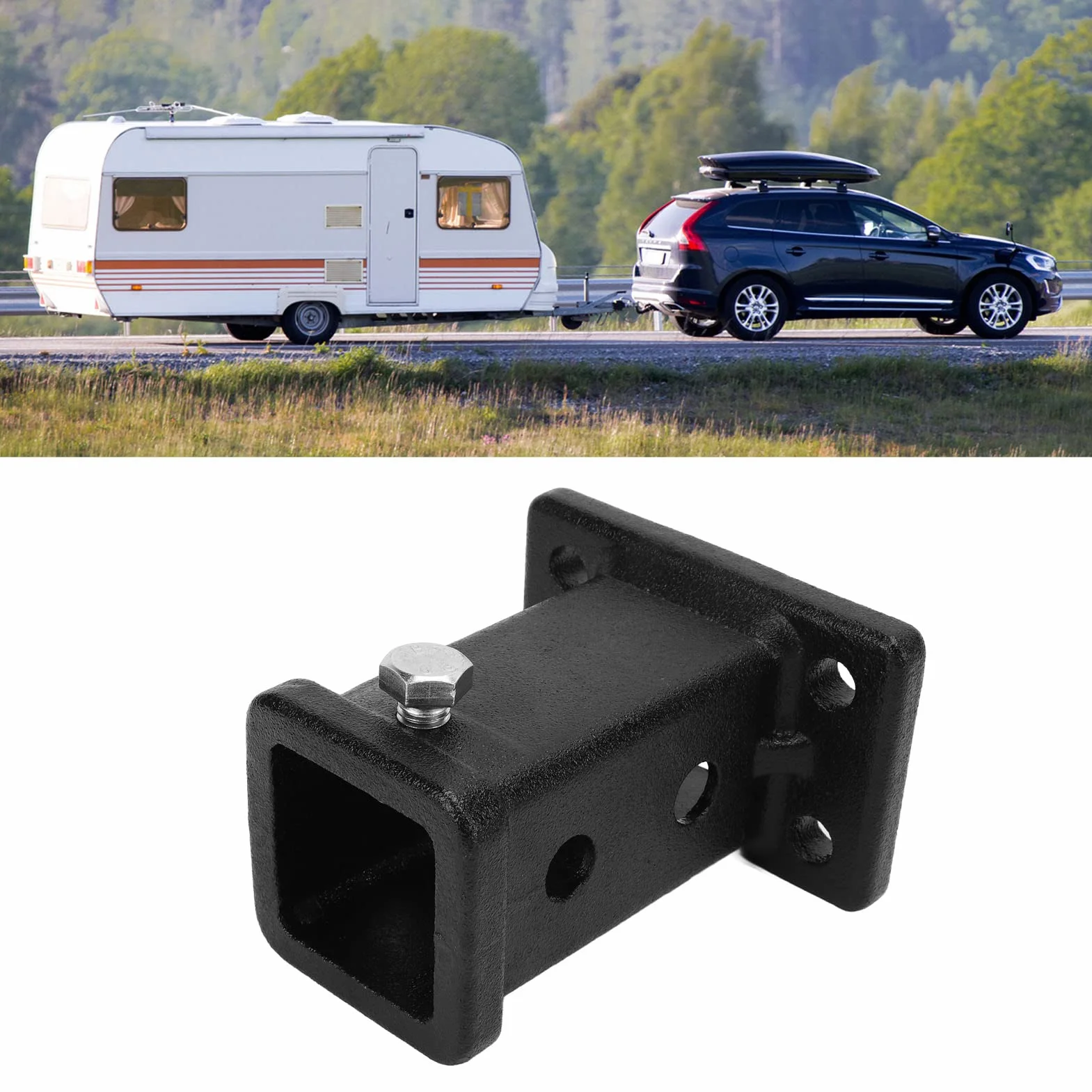 Ausla Uniwersalny adapter do haka holowniczego, stalowego bolca, samochodu, vana, ciężarówki, RV, TOW_HITCH, haka holowniczego