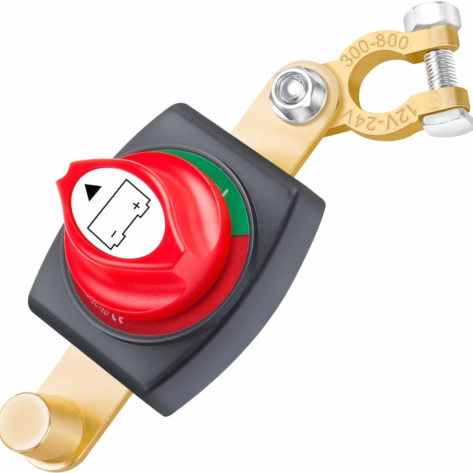 Bolatus wyłącznik do akumulatora 12V 24V 48V, regulowany przełącznik akumulatorowy 180°, główny włącznik/wyłącznik akumulatora, przełącznik akumulatora samochodowego do samochodów ciężarowych, łodzi