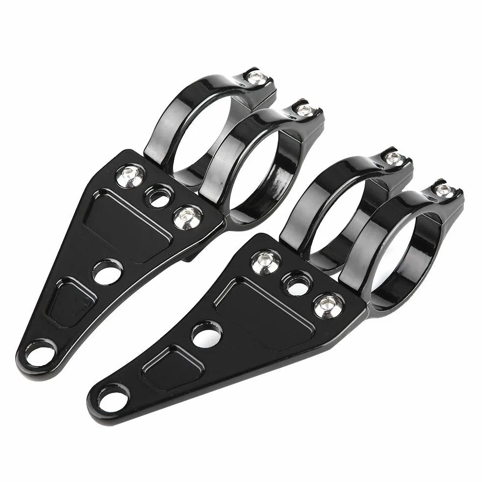 KIMISS Uniwersalny uchwyt do reflektora motocyklowego 38-41mm/1.5-1.6in – 2 szt. – mocowanie do wideł, stabilne zamocowanie