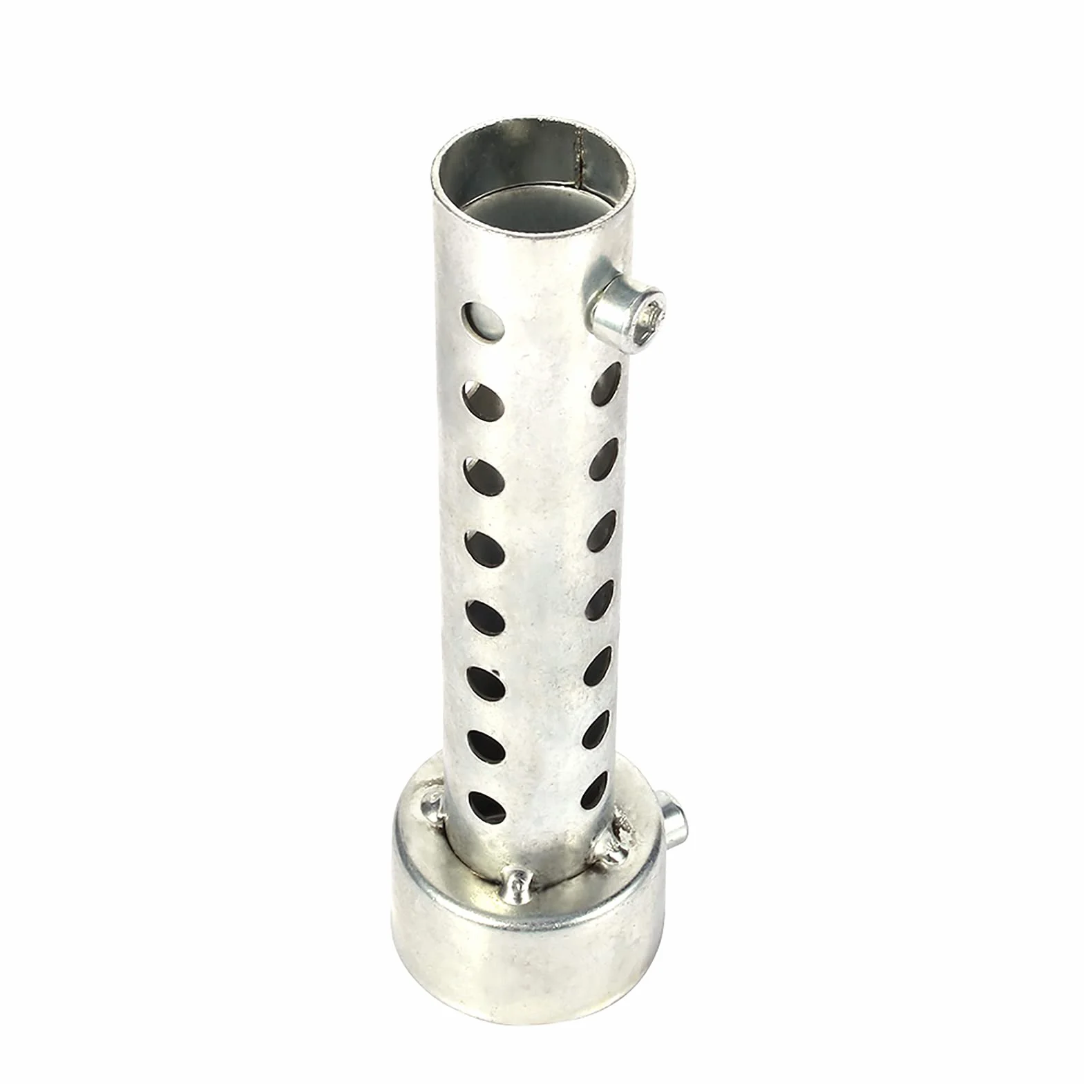 Tłumik Motocyklowy Wkładka 6mm Gwint 135mm Długość Wydechowy Srebrny 42mm