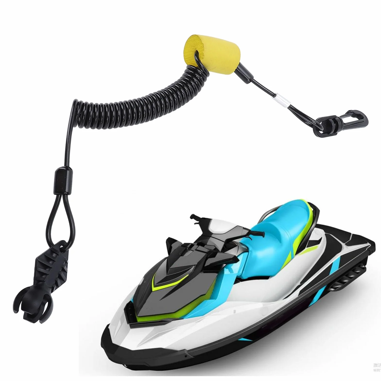 Jet Ski Tether Keyard, Elastic Rope 278003092 Przeciwko Kradzieży Klucz do Nauki i Zamiennik, Odrzutowy Tether Bezpieczeństwa, dla Sea Doo GTR GTX Spark