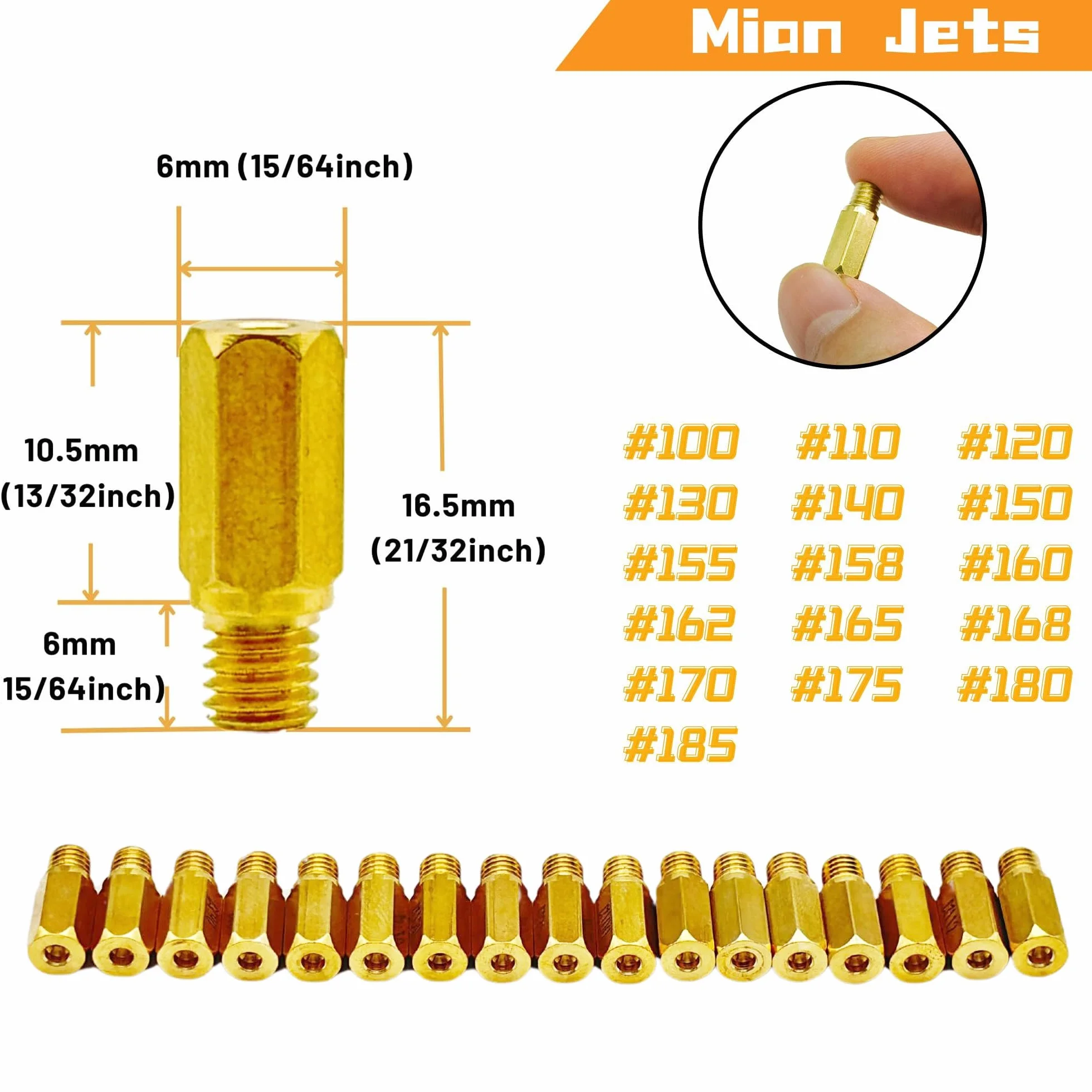 Zestaw dysz gaźnika 43 szt. do dyszy głównej i dyszy pilotażowej Keihin Nibbi 99101-393 99101-357 N424-21