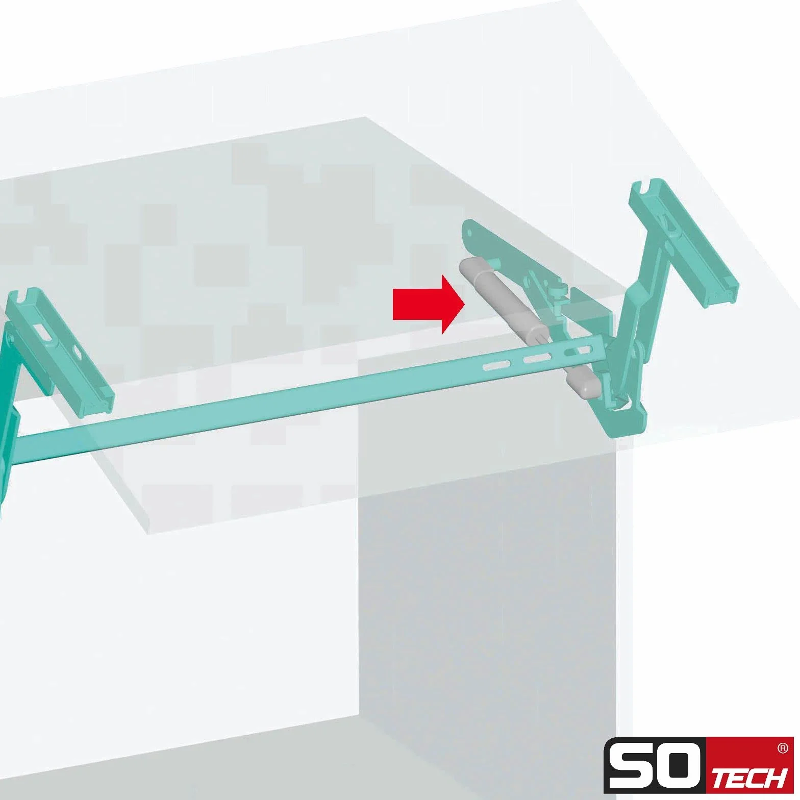 2 x SO-TECH® Original Lift-o-Mat Gasdruckdämpfer 200 N Gasdruckfeder für Kesseböhmer Beschlag