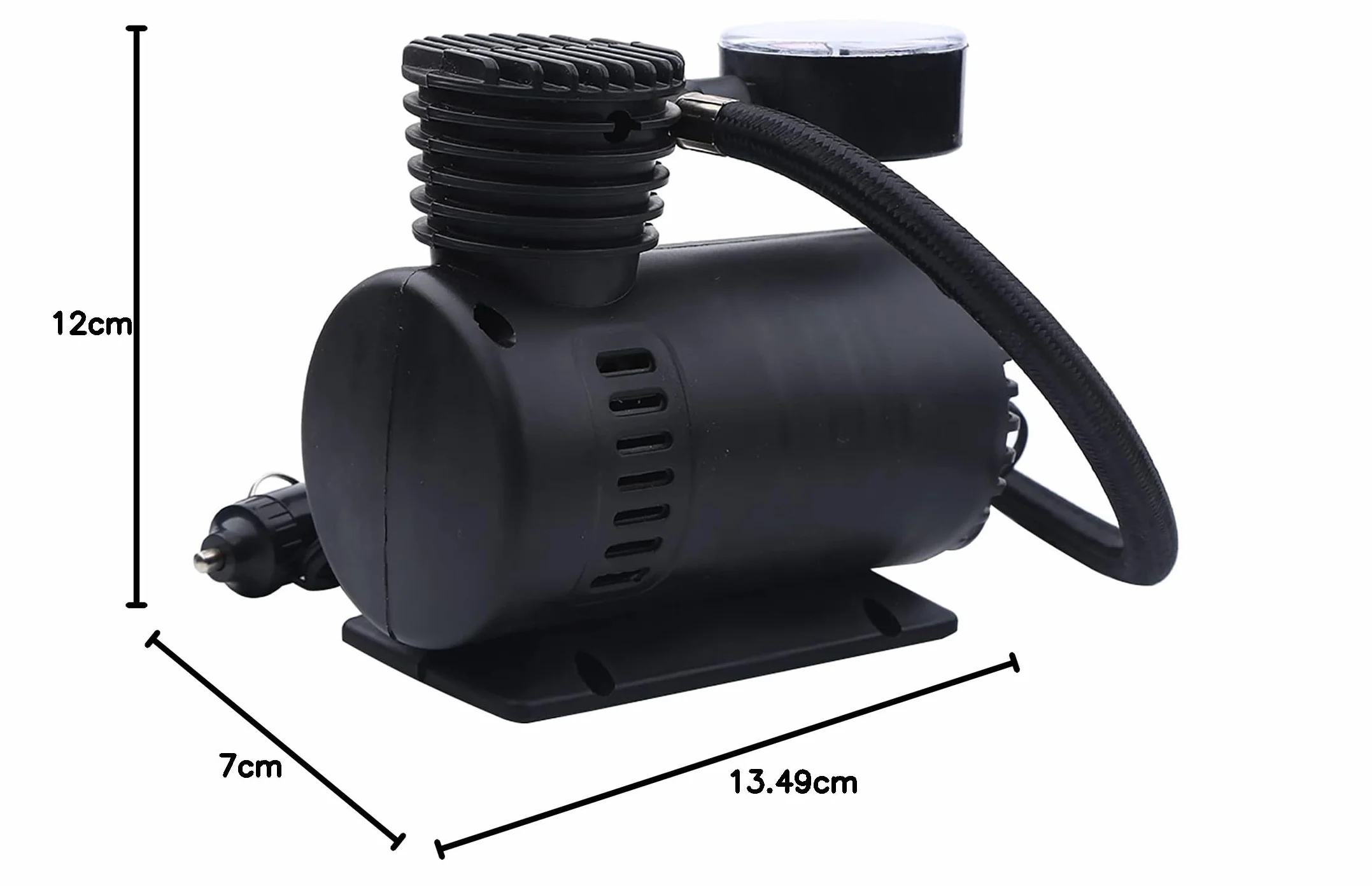 Przenośna mini sprężarka powietrza elektryczna pompa infaltorowa do opon 300 PSI z czujnikiem ciśnienia do rowerów, samochodów, motocykli