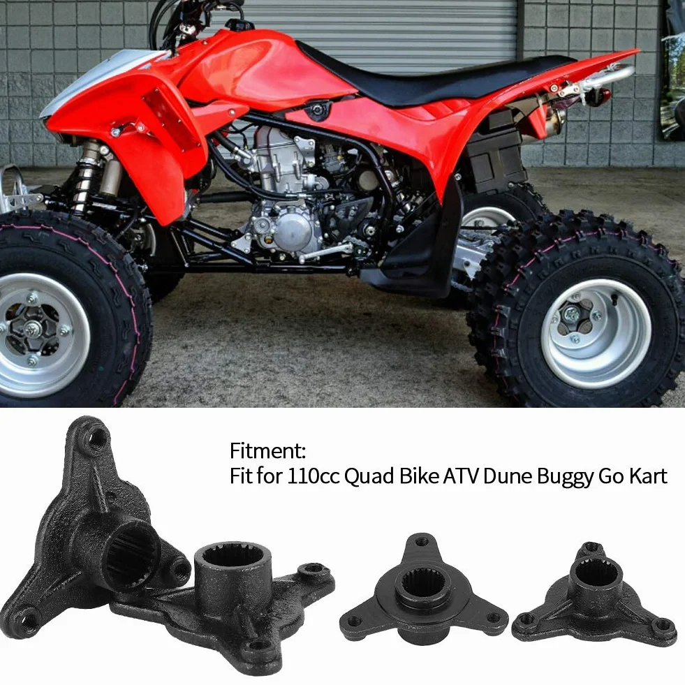 Piasta osi tylnego koła, 78 mm 23T Spline 3 Stud tylna oś koła piasta pasuje do ATV507 ATV516F ATV517F ATV Go Kart Wheel modificationgo kart zestaw osi 23 piasty wielowypustowej