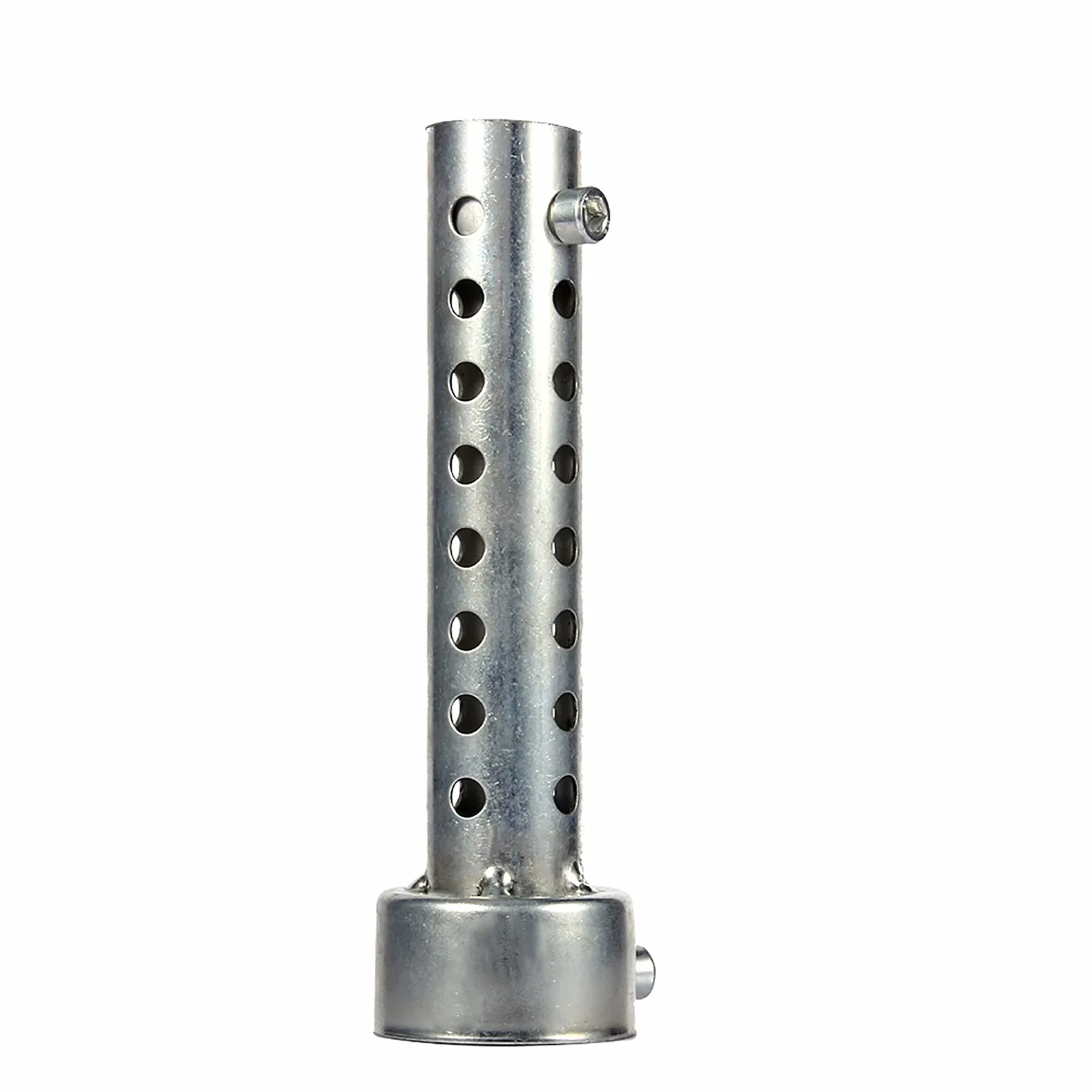 Tłumik Motocyklowy Wkładka 6mm Gwint 135mm Długość Wydechowy Srebrny 42mm
