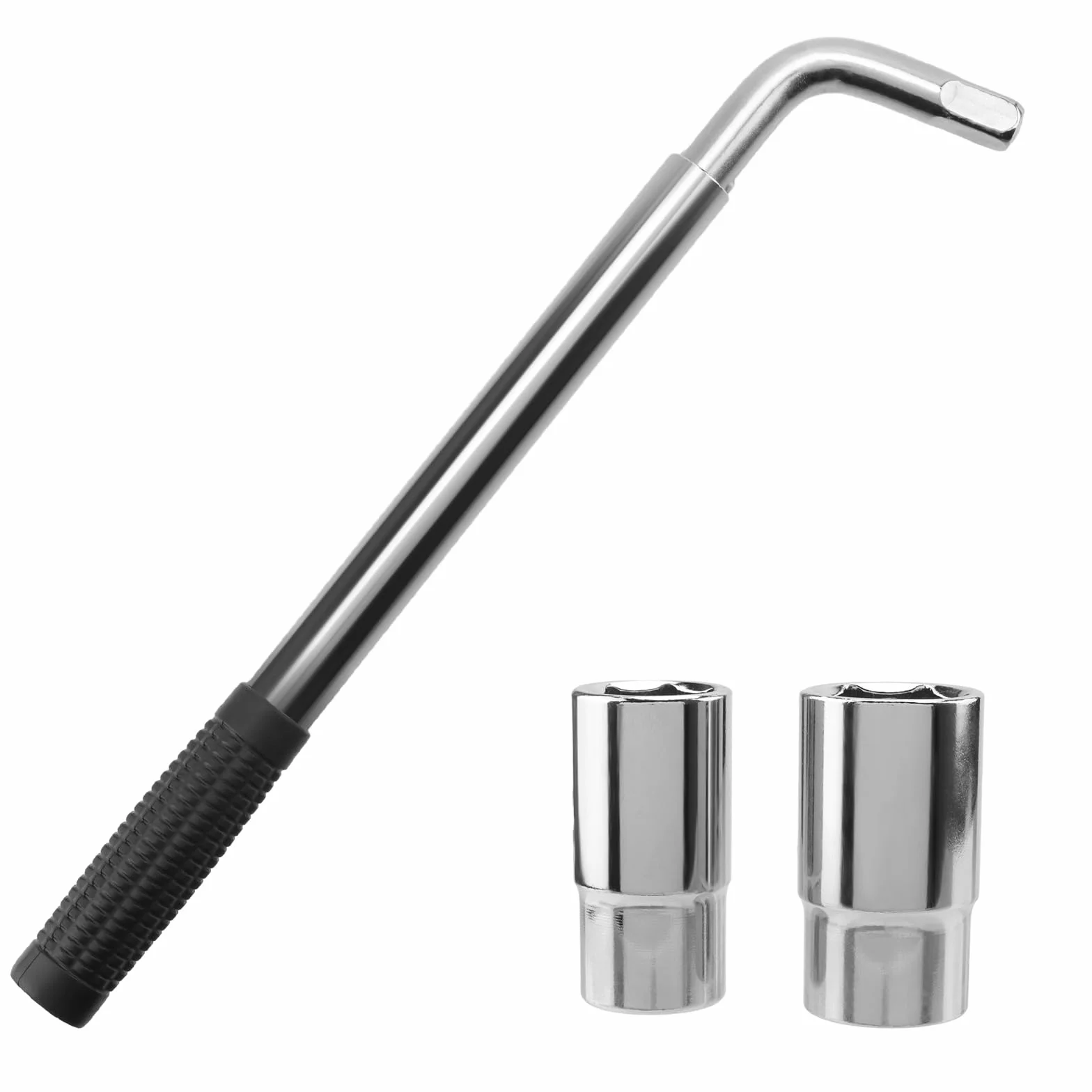 Zestaw kluczy do kó?, teleskopowy klucz do kó?, wysuwany klucz do nakr?tek kó?, z 2 standardowymi gniazdami 17/19 mm 21/23 mm z torb? do przechowywania do wymiany opon