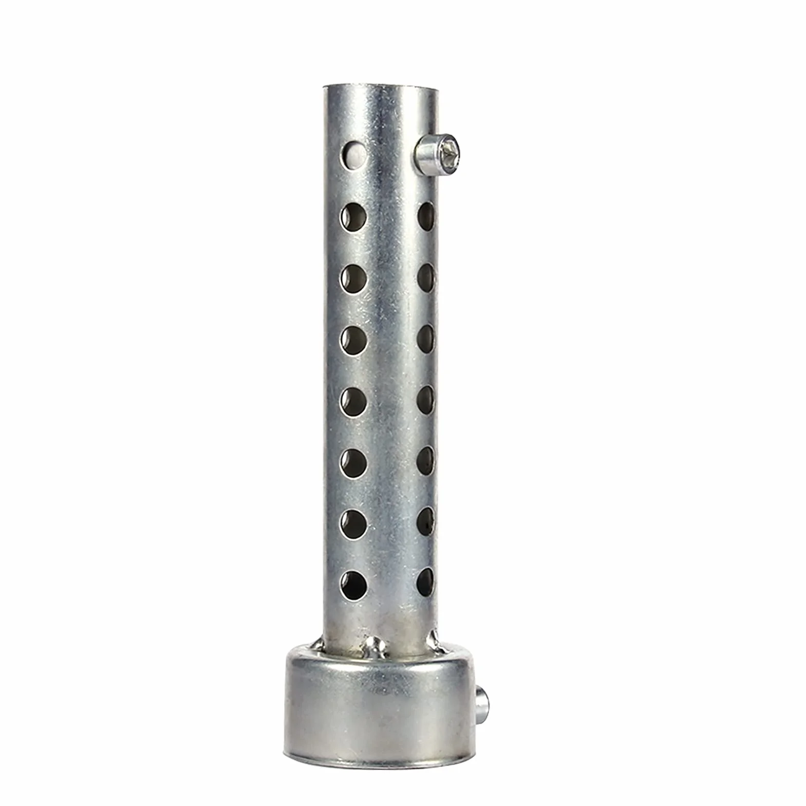 Tłumik Motocyklowy Wkładka 6mm Gwint 135mm Długość Wydechowy Srebrny 42mm