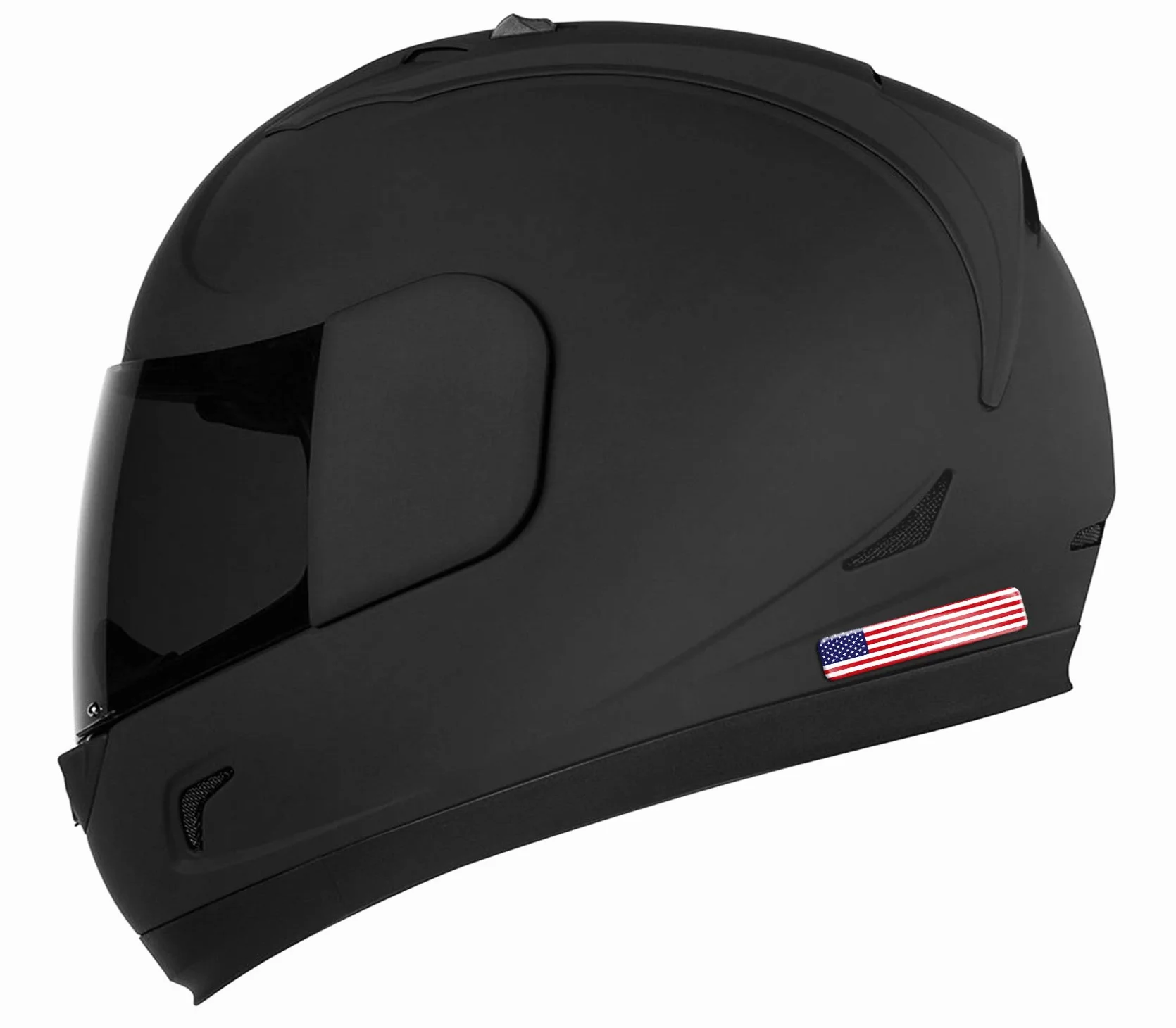 4 x 3D wypukłe silikonowe naklejki kalkomanie USA flaga narodowa amerykańska samochód motocykl kask F 27