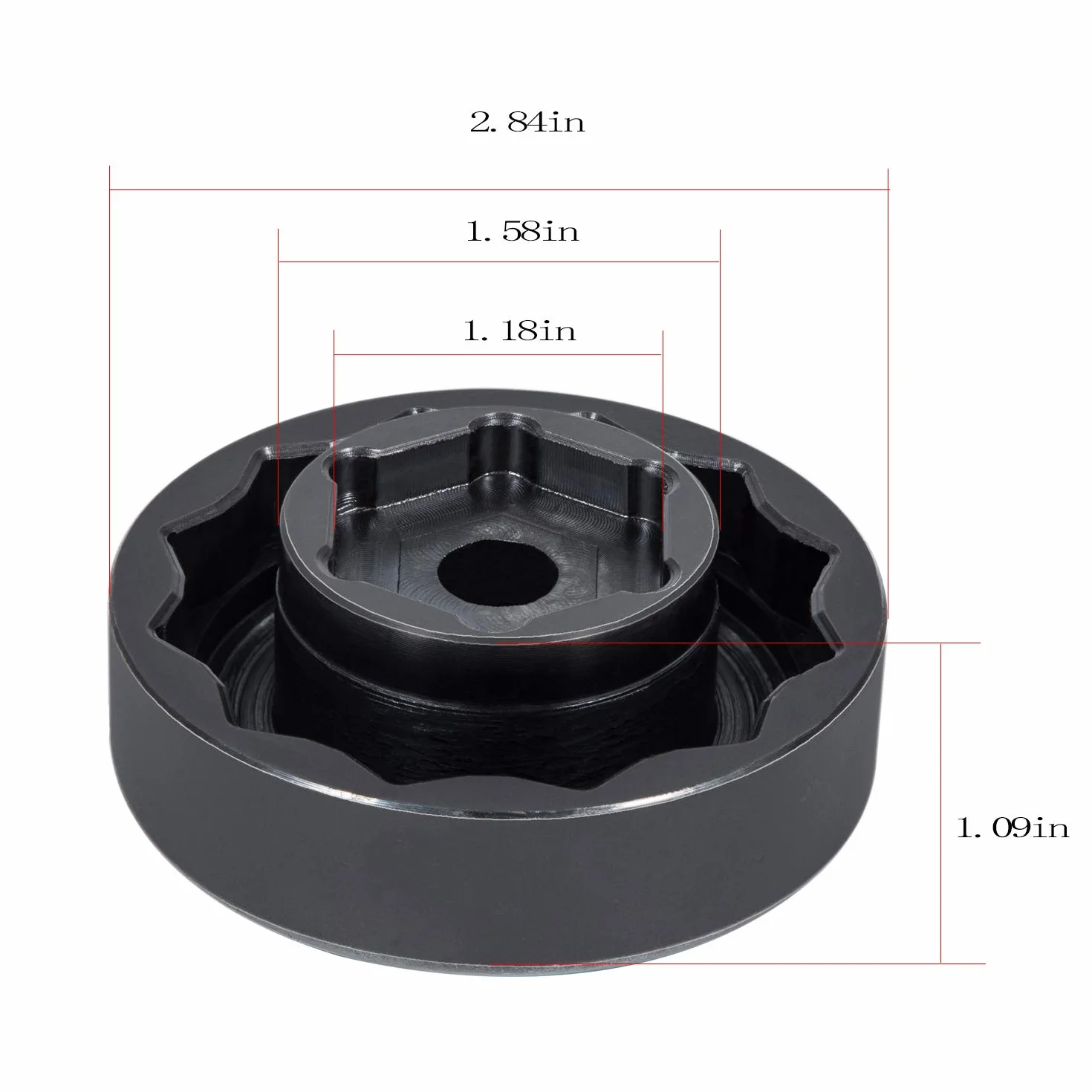 E-cowlboy Narzędzie do nakrętki przedniej osi tylnego koła pasuje do motocykli Ducati ATV Super Bike 1098 1198 1199 Panigale Multistrada Diavel (30 mm + 55 mm)