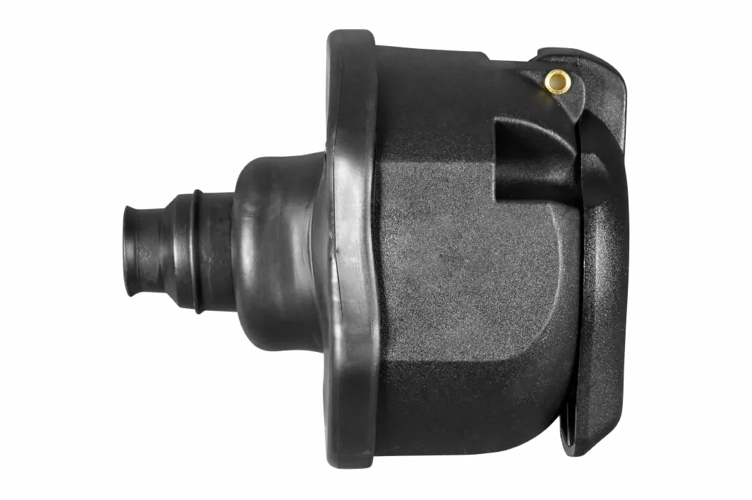 HELLA Gniazdo - 12V - 13-biegunowy - Wtyczki: Styk śrubowy - Ø: 72[mm] - czarny - DIN / ISO: 11446 - Ilość: 1 - 8JB 005 949-011