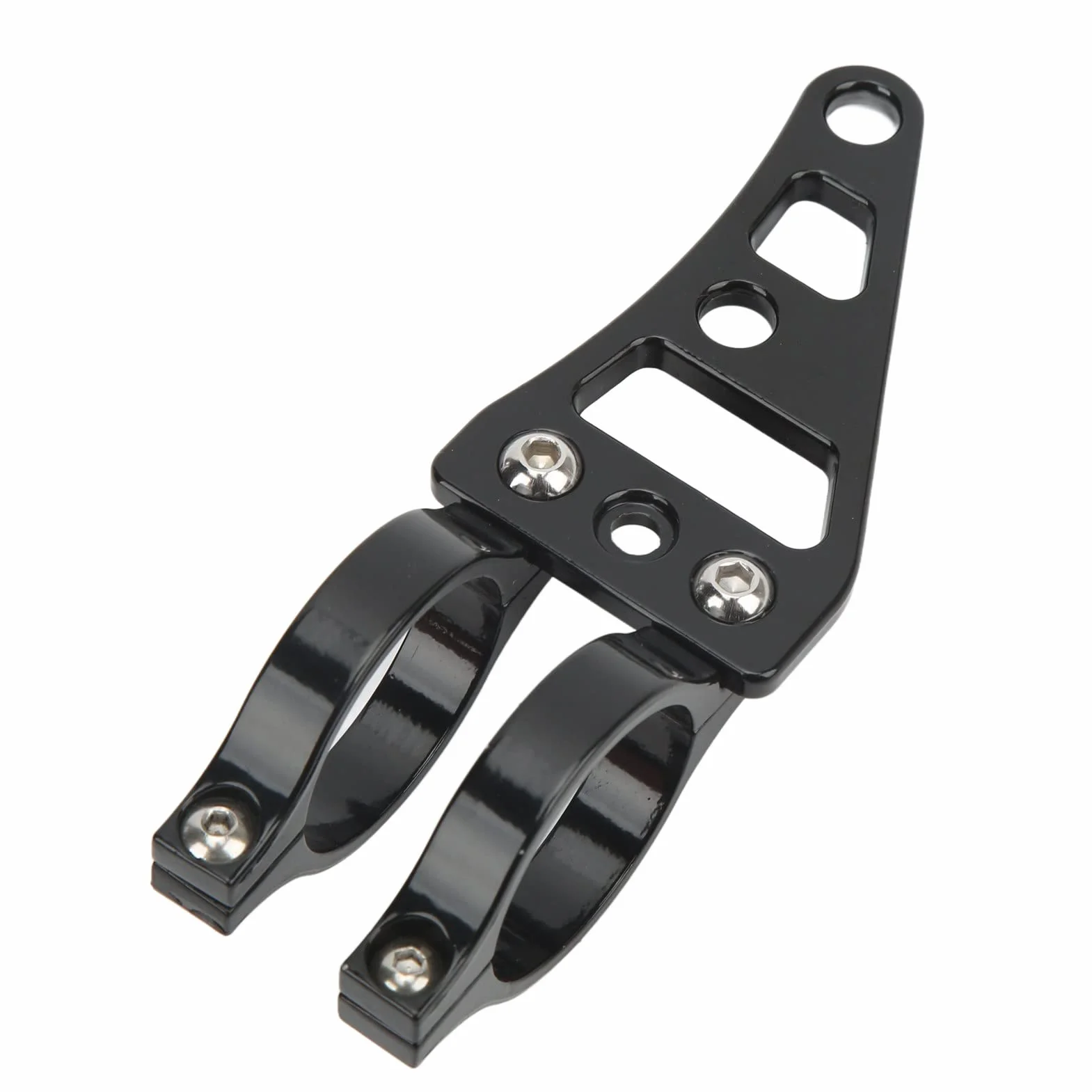Uchwyt do Mocowania Reflektora Widelca, Akozon Czarny Montaż Uniwersalny Akcesorium Cnc ze Stopu Aluminium Fit Cars Uchwyty Reflektorów Suzuki Motocykl, Wsporniki Widelca Powersports 41mm Zamiennik Dl