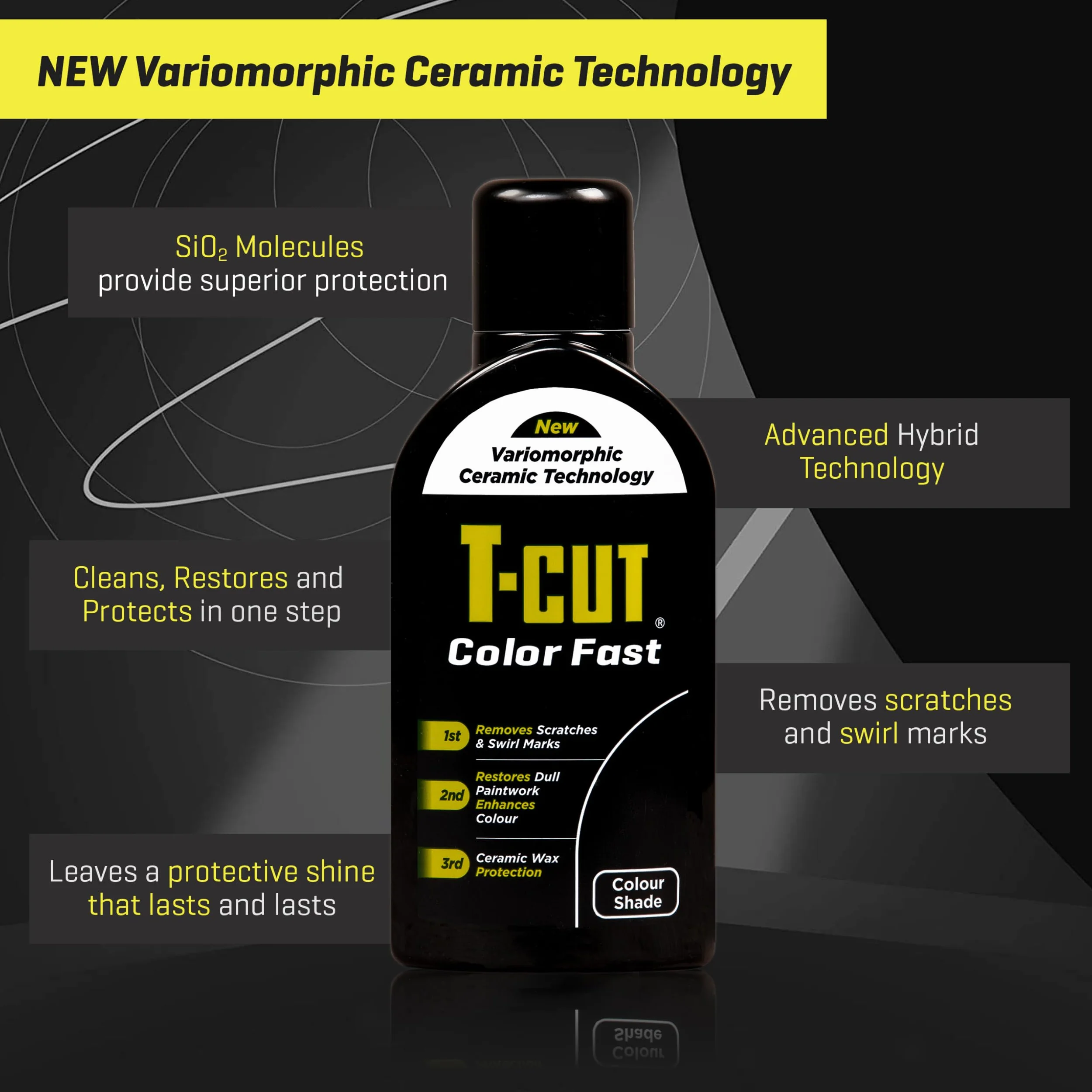 T-Cut 3-w-1 Color Autopolitur Quick Paint Restorer, czarny, 500 ml