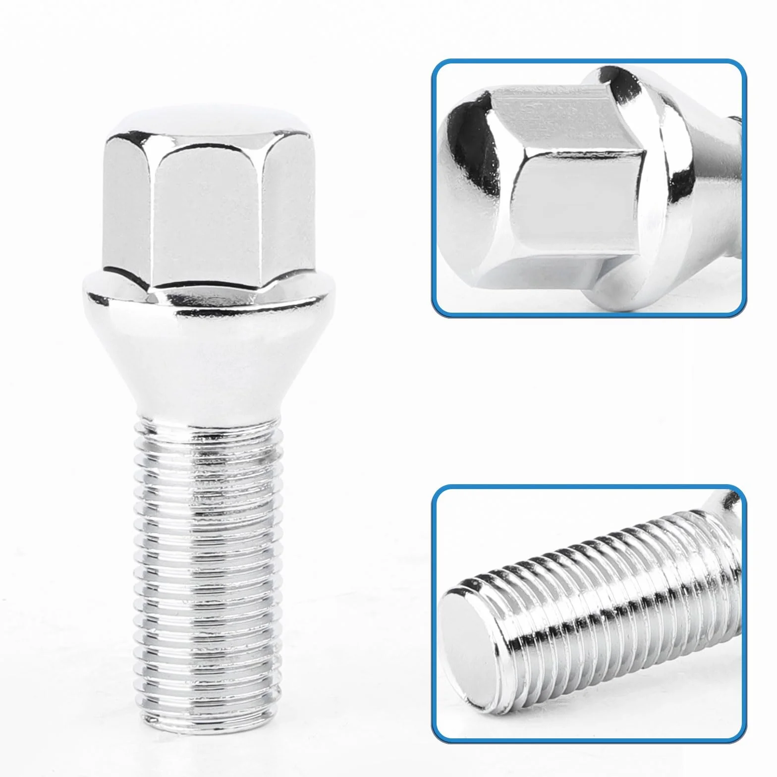 20 śrub do kół I M12 x 1,5 x 28 mm I stożkowy kołnierz SW 17 mm I kompatybilne z BMW