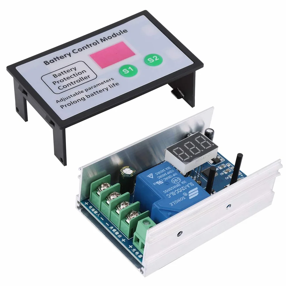 Kontroler baterii, 10 V-60 V 30 A moduł sterujący pod napięciem moduł nadmiernego rozładowania akumulatora, kontroler ładowania baterii