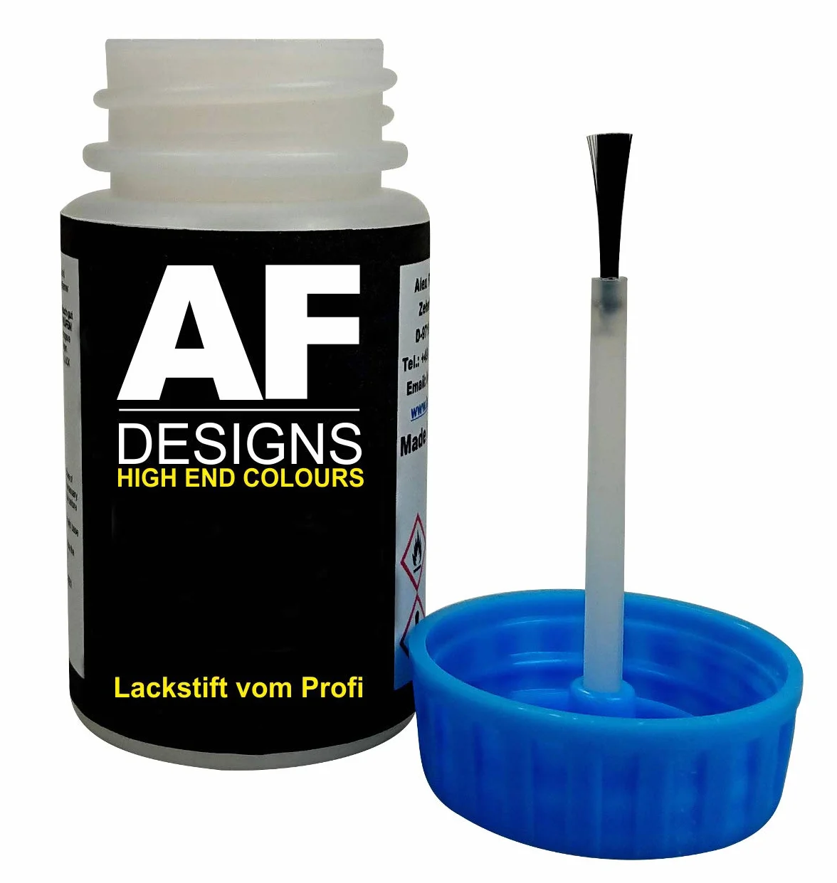Alex Flittner Designs Pisak do lakieru Lexus 1J7 Sonic Titanium Metallic + lakier bezbarwny po 50 ml lakier samochodowy lakier bazowy zestaw