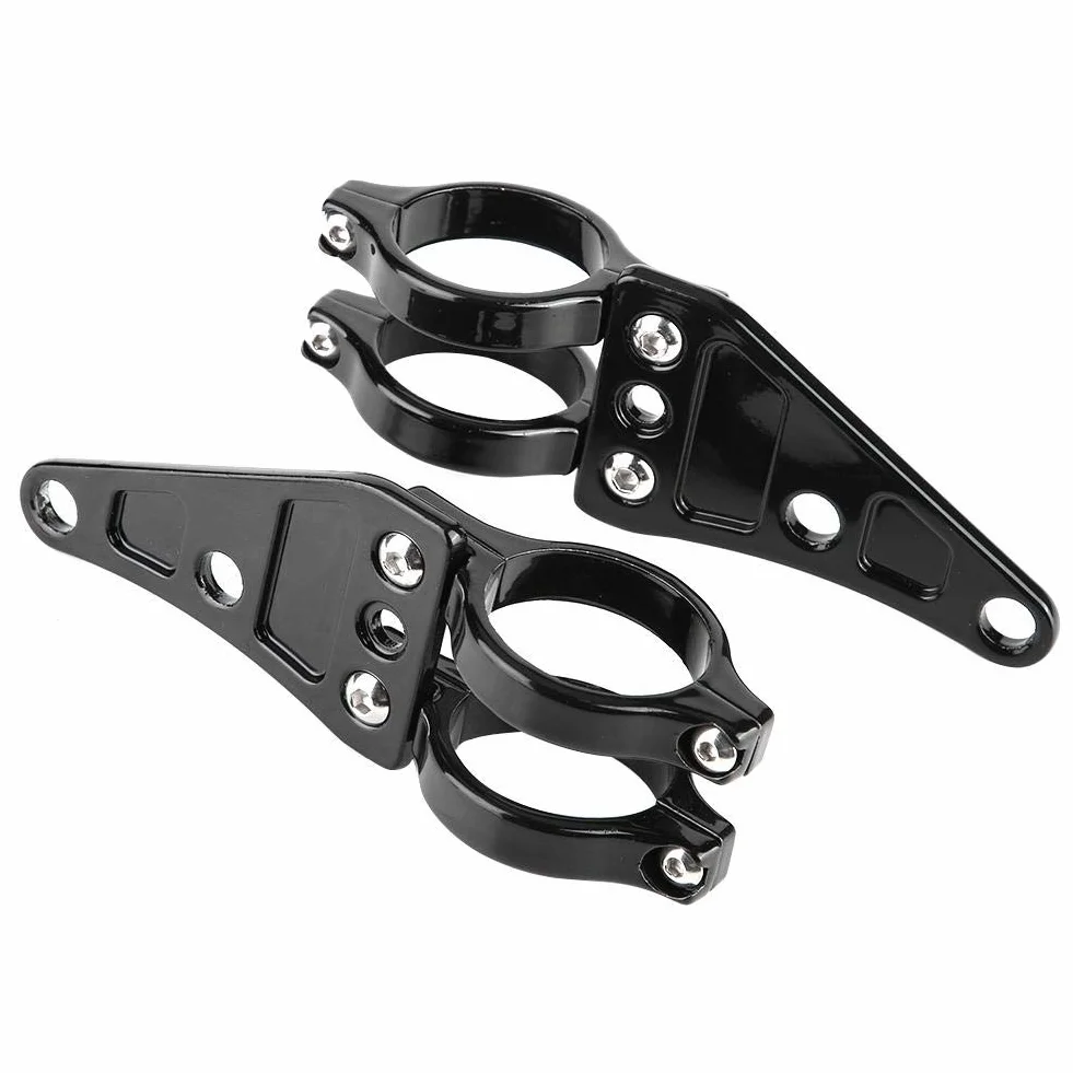 KIMISS Uniwersalny uchwyt do reflektora motocyklowego 38-41mm/1.5-1.6in – 2 szt. – mocowanie do wideł, stabilne zamocowanie