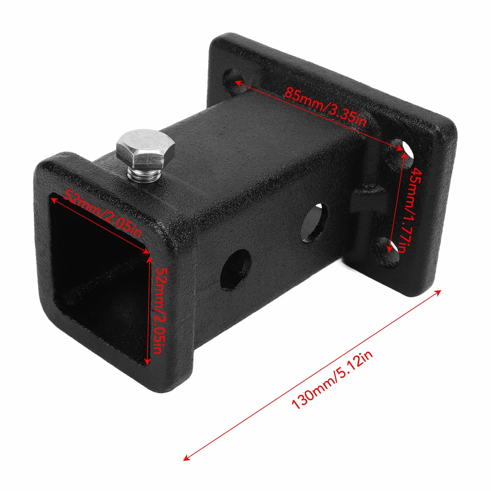 Ausla Uniwersalny adapter do haka holowniczego, stalowego bolca, samochodu, vana, ciężarówki, RV, TOW_HITCH, haka holowniczego