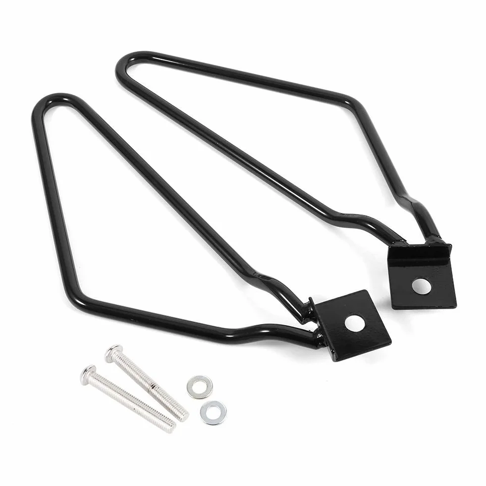 KIMISS Wsporniki do sakw motocyklowych 2x, czarne, for XL883/1200 HD1450/1584 – mocowanie sakw