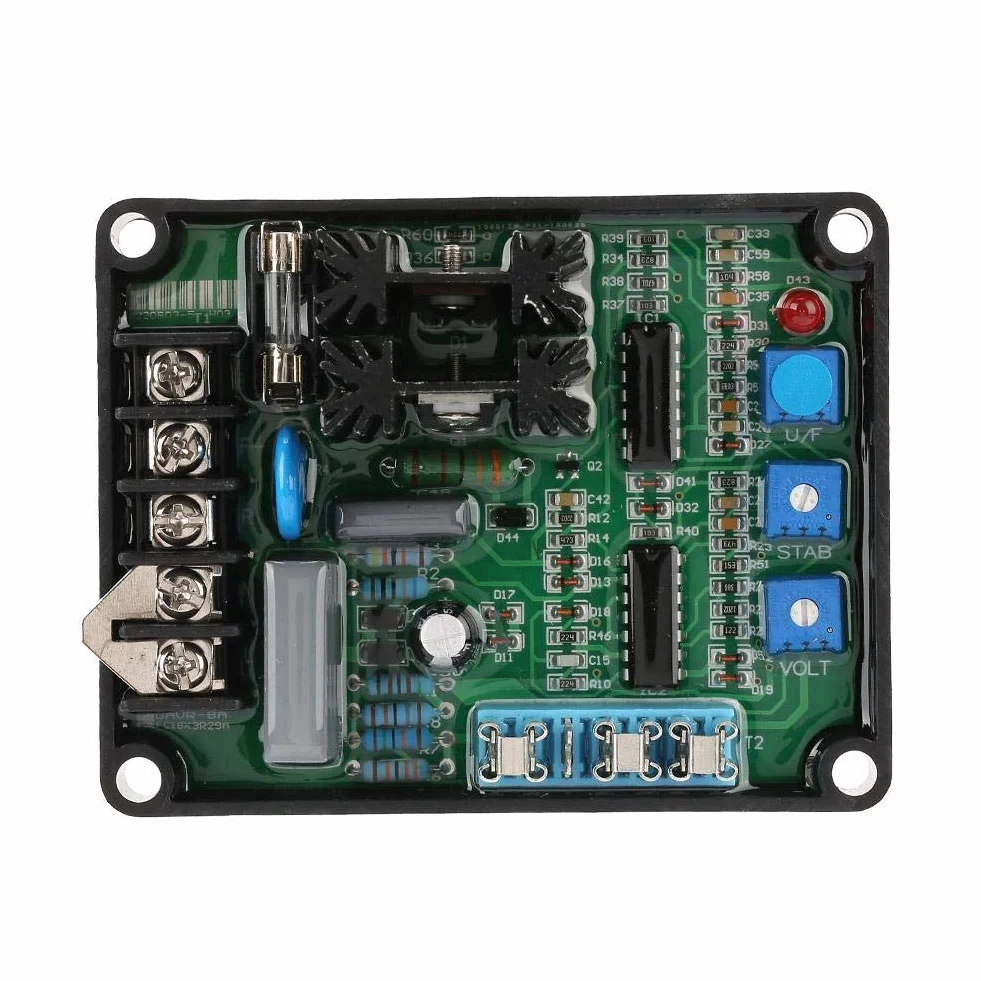 Regulator napięcia GAVR-8A, moduł automatycznego regulatora napięcia uniwersalnego generatora AVR 110/220/440 VAC Programowalny regulator napięcia wejściowego