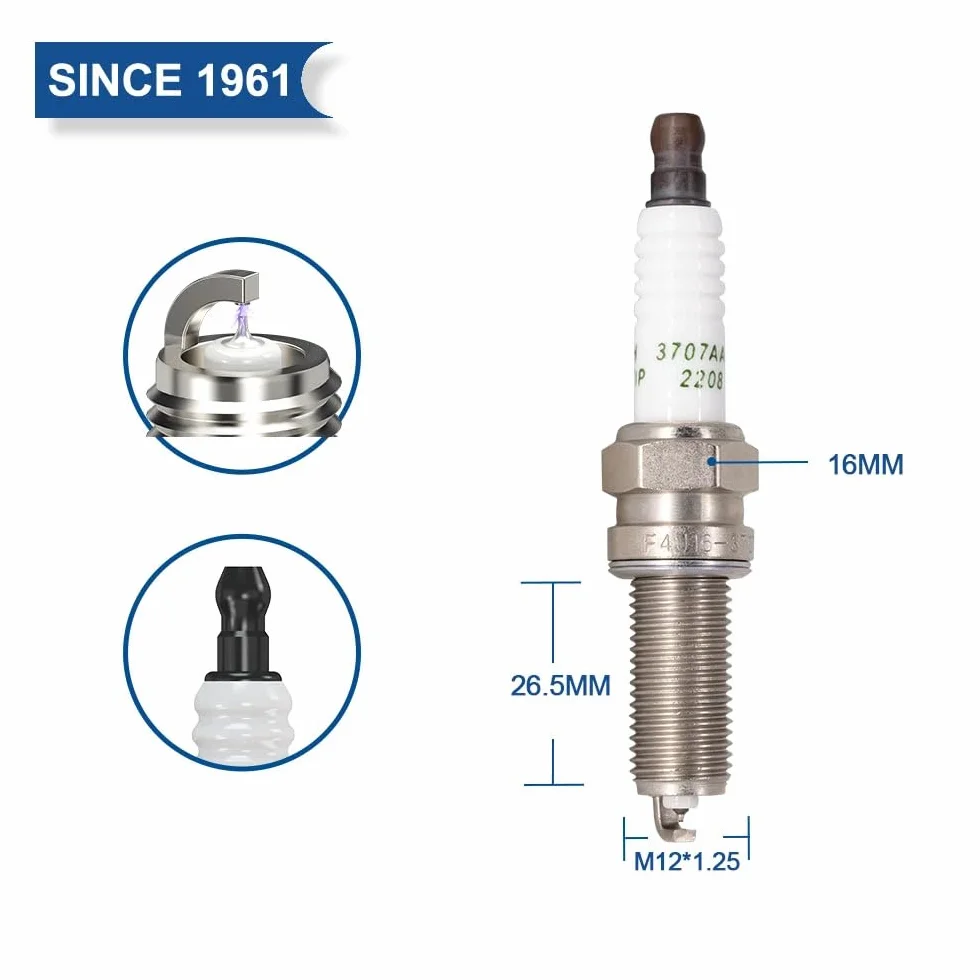 TORCH LDK8RTIP Irydowa Platynowa Świeca Zapłonowa - Zamiennik dla BOSCH YR5NI332S, CHAMPION RER6WYPB, DENSO GX8-1 SXU22HDR8 - OEM