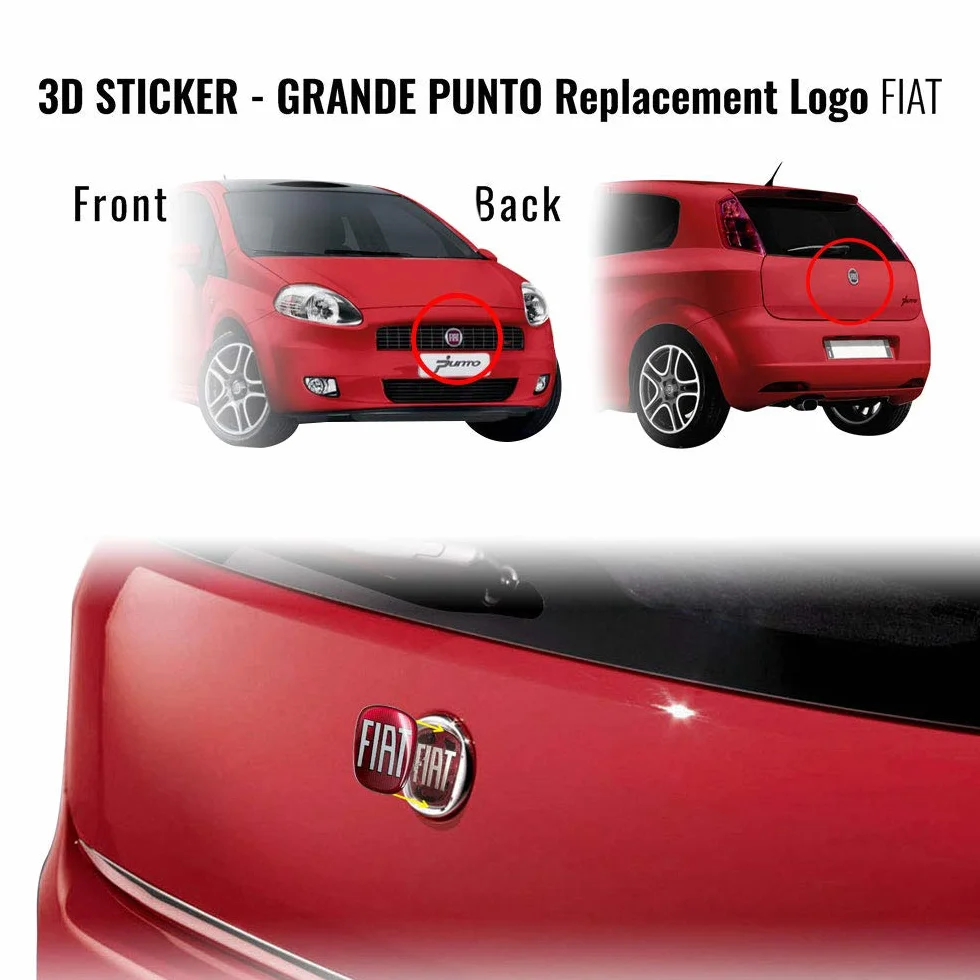 AMS 32014 Fiat 3D Część zamienna Logo do Grande Punto
