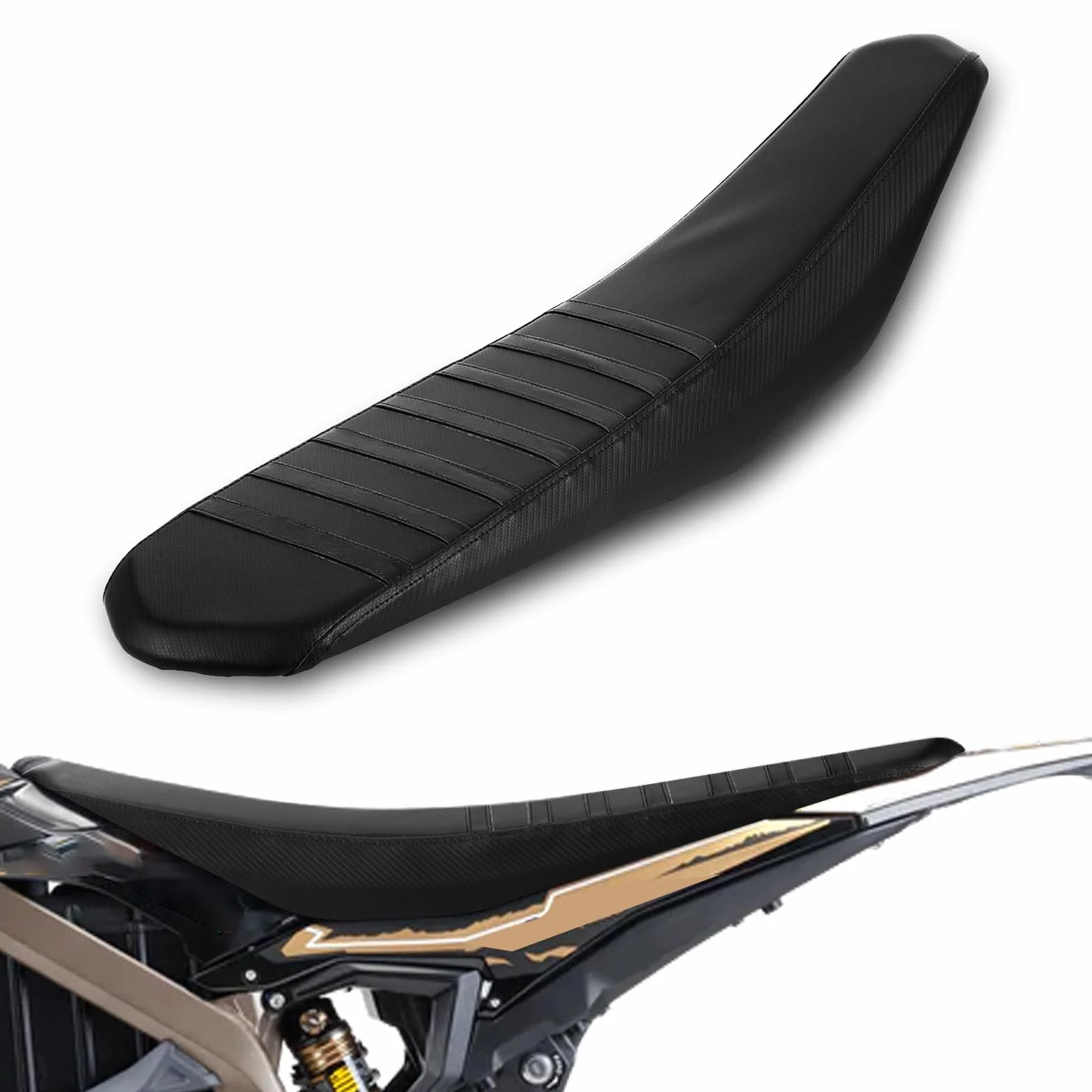 Pokrowiec na siedzenie do motocykla crossowego dla Surron, miękki pokrowiec uchwytowy na siodełko do Surron Sur Ron Ultra Bee Electric Dirt Bike E-Bike, kolor czarny