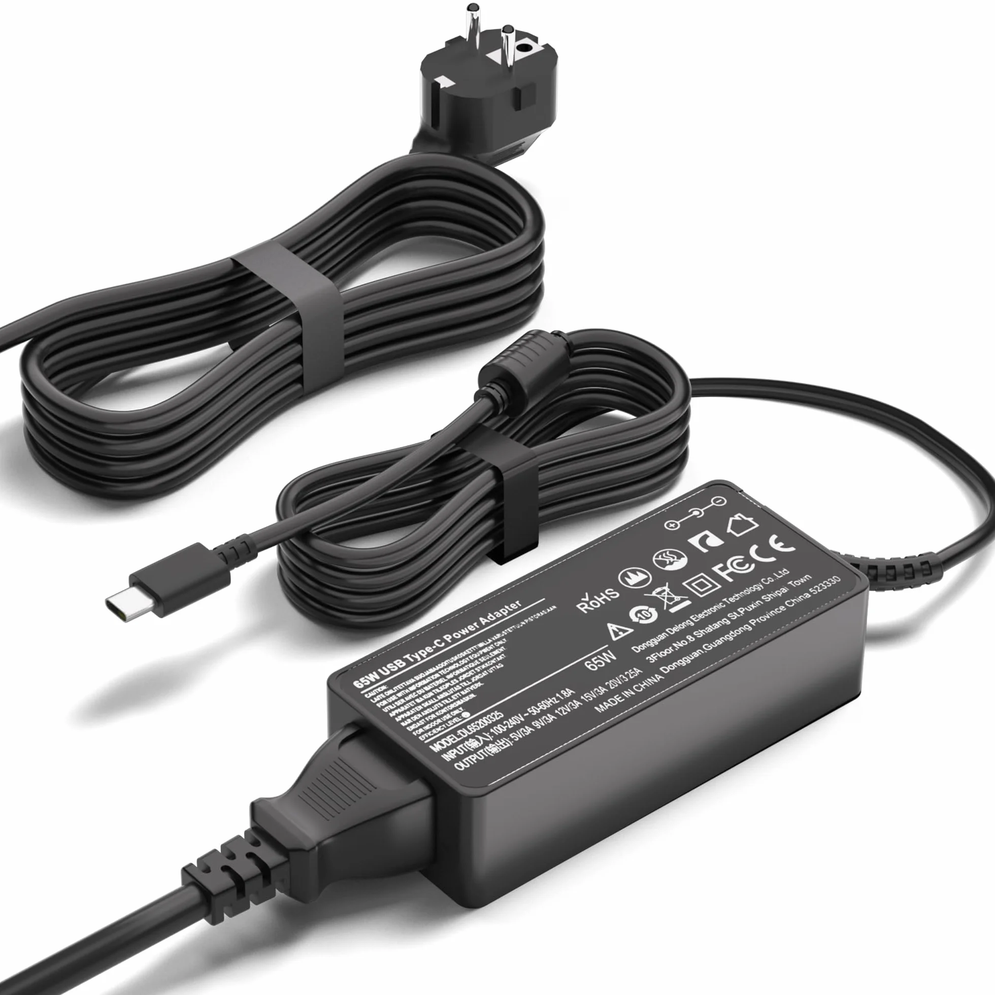 65W USB C NOCO GBC011 Adapter ładowarki do NOCO Boost Air AX65, NOCO Boost X GBX45 1250A GBX55 1750A GBX75 2500A GBX155 4250A UltraSafe przenośny starter awaryjny Typ C kabel zasilający