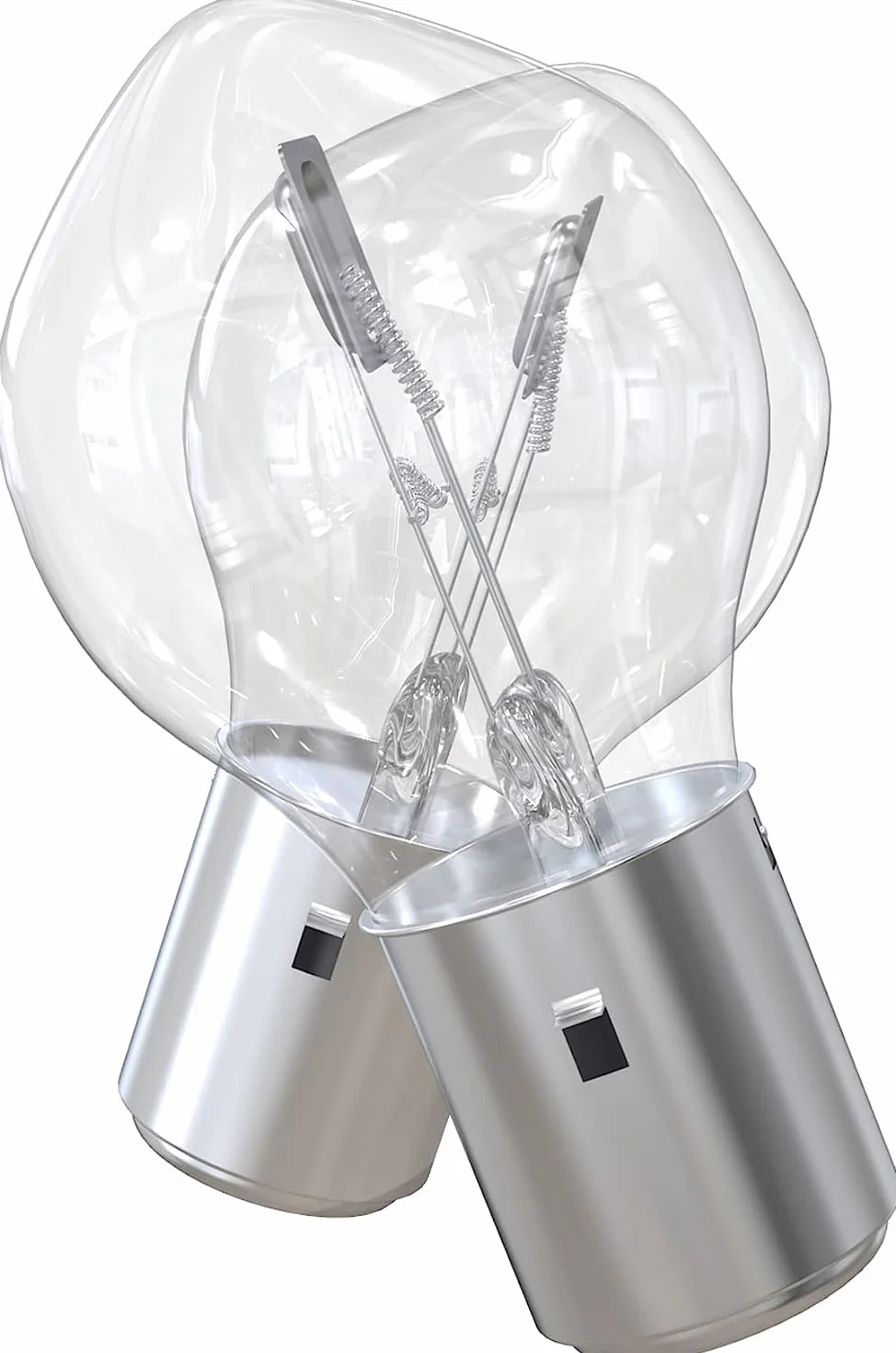 LIGHTWORLD24 BA20d S2 35/35W 12V reflektor halogenowy do motocykla, super jasne światła drogowe, światła mijania, skutera, skutera, skutera, Bilux, żarówki, 10 sztuk
