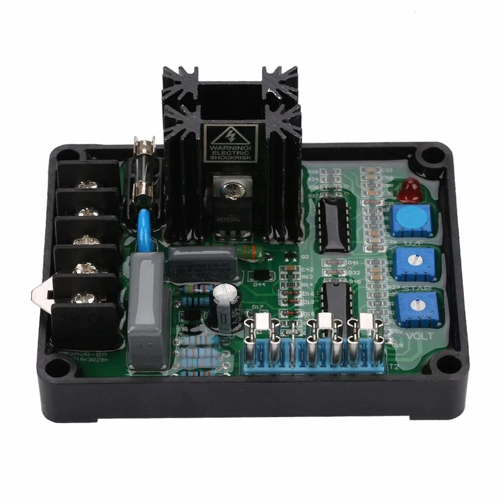 Regulator napięcia GAVR-8A, moduł automatycznego regulatora napięcia uniwersalnego generatora AVR 110/220/440 VAC Programowalny regulator napięcia wejściowego