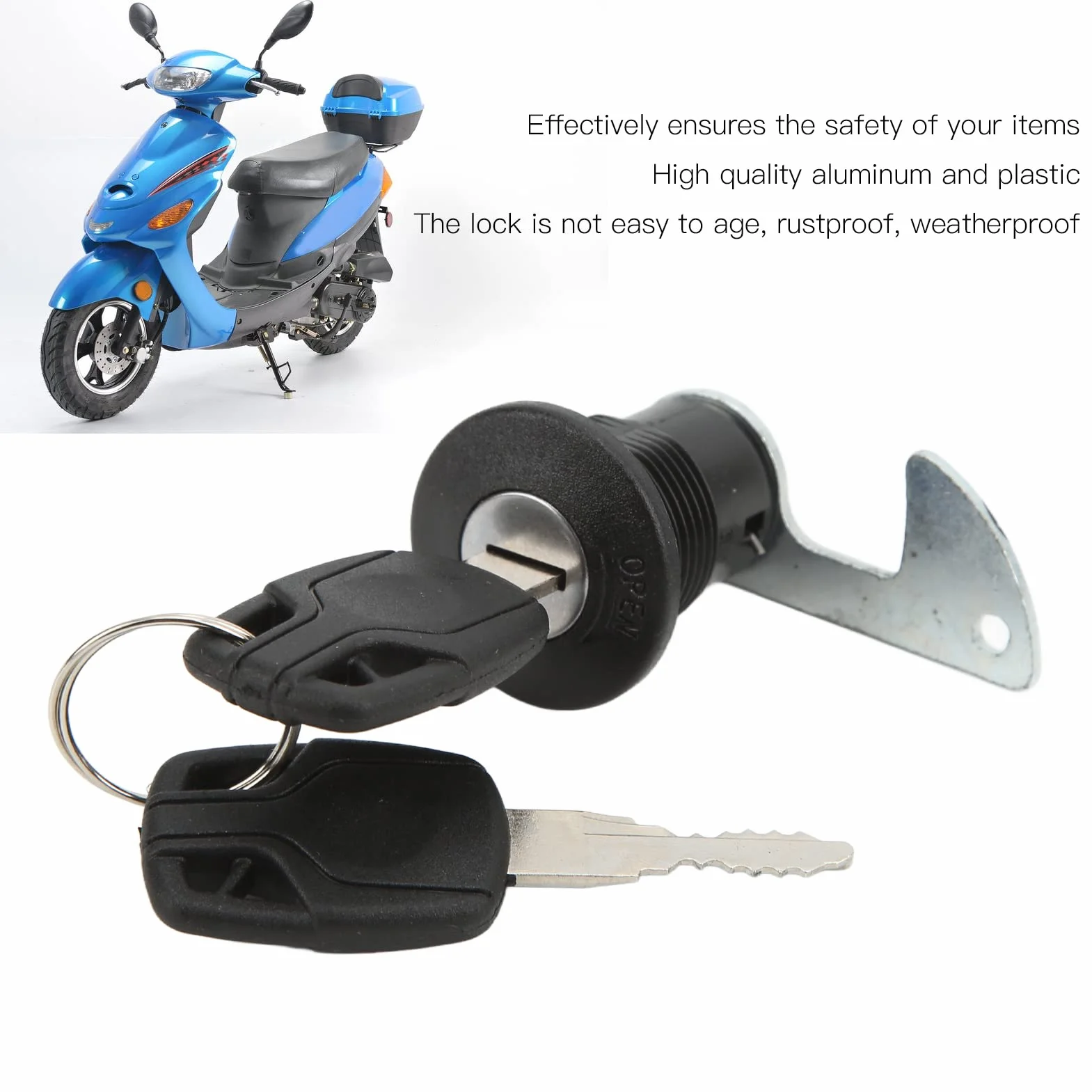 Aluminiowy zamek do bagażnika motocyklowego uniwersalny