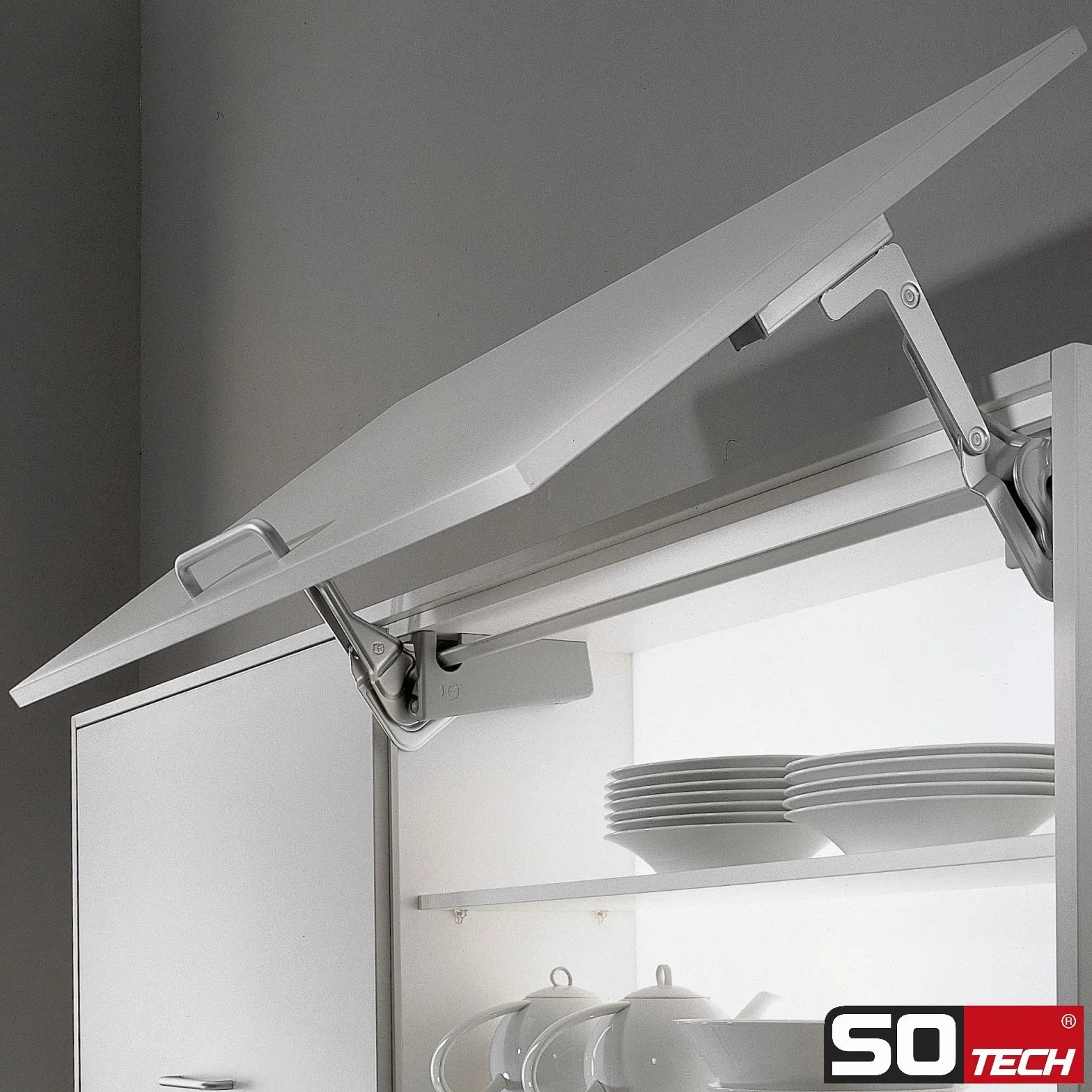 2 x SO-TECH® Original Lift-o-Mat Gasdruckdämpfer 200 N Gasdruckfeder für Kesseböhmer Beschlag