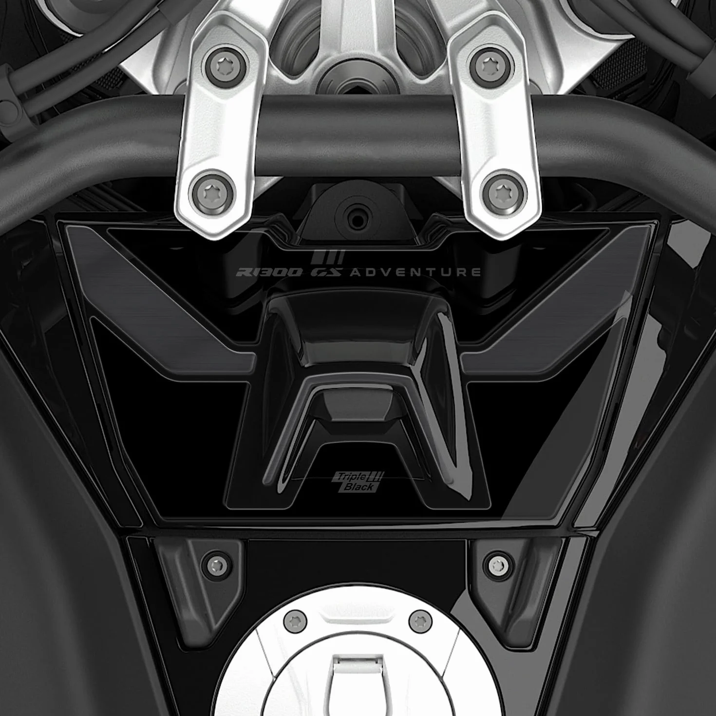 Naklejka na drzwi z żywicy 3D KOMPATYBILNA DO BMW R 1300 GS ADV FM-1150 (potrójna czerń)